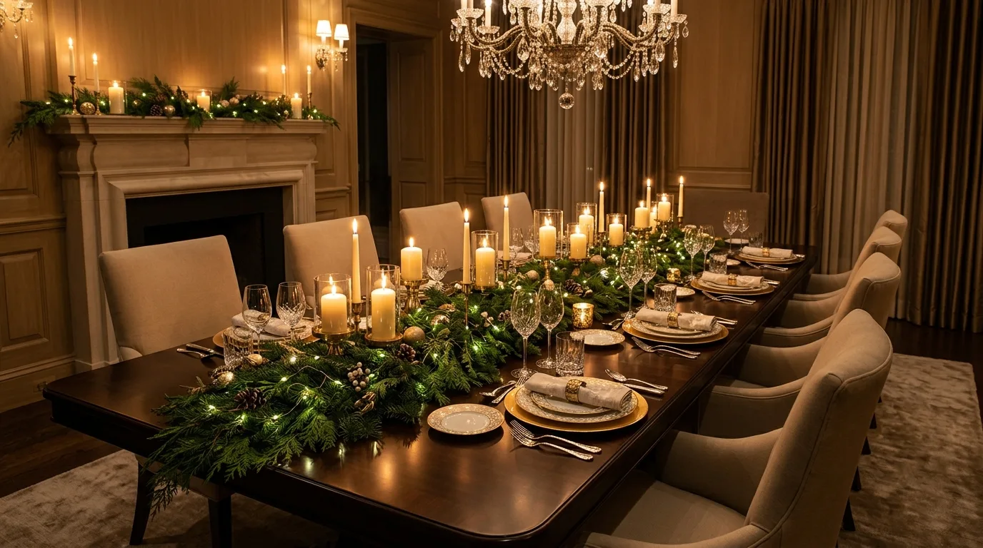 Keep the palette consistent so lights feel intentional inspiration for a holiday lit home.